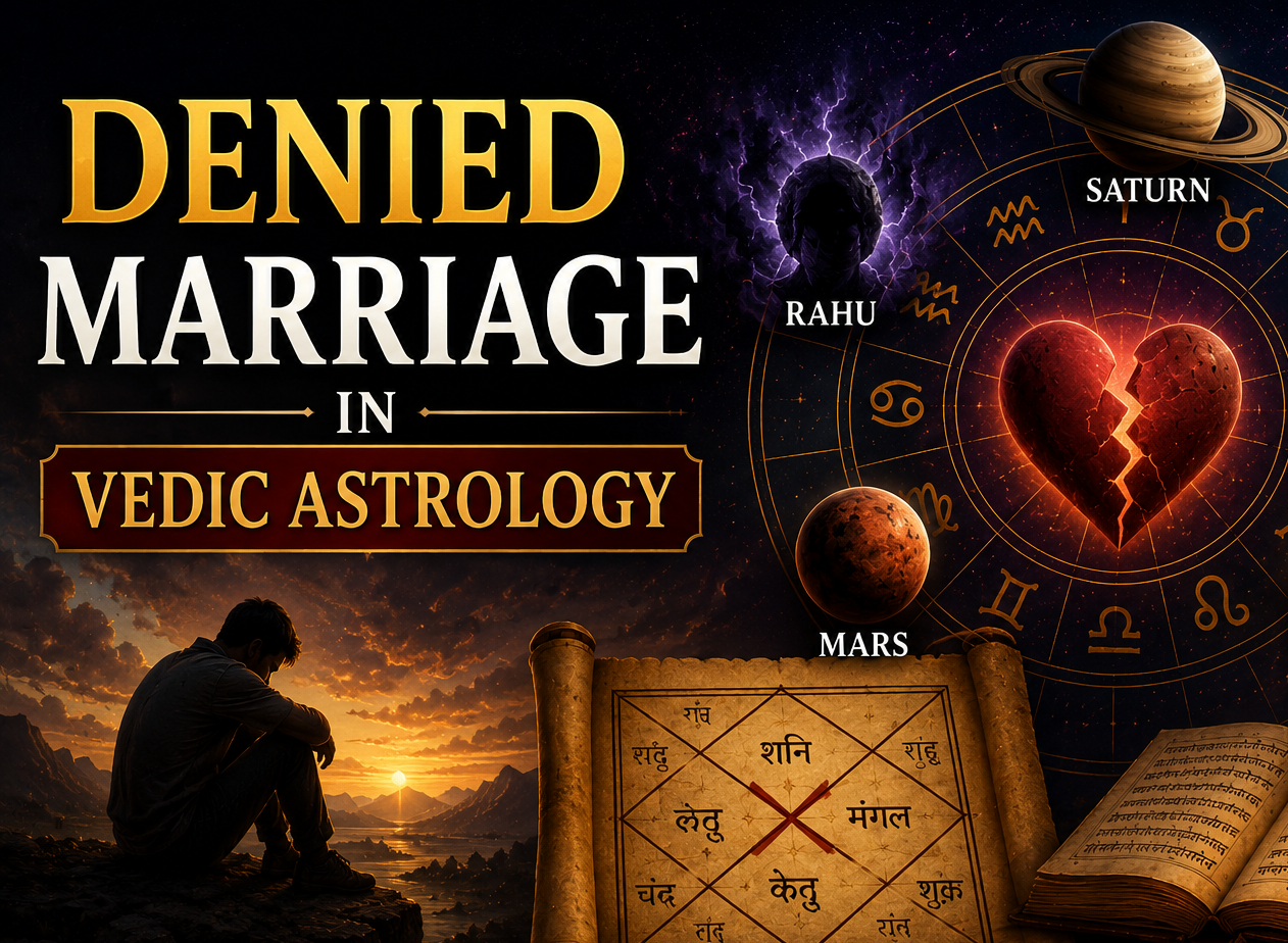 Astrological Combinations for Celibacy and Denied Marriage in Vedic Astrology Astrological Combinations for Celibacy and Denied Marriage in Vedic Astrology